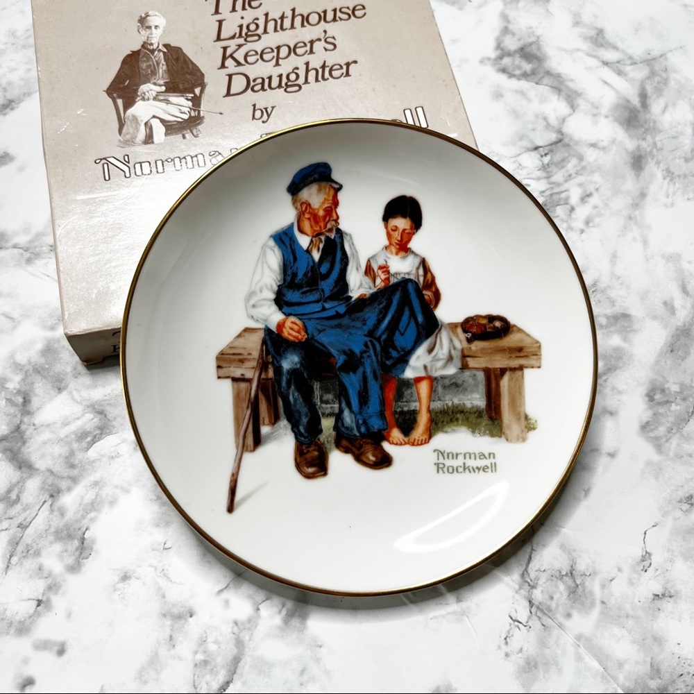 Norman Rockwell Vintage The Lighthouse Keeper’s Daughter Collector’s Plate IOB